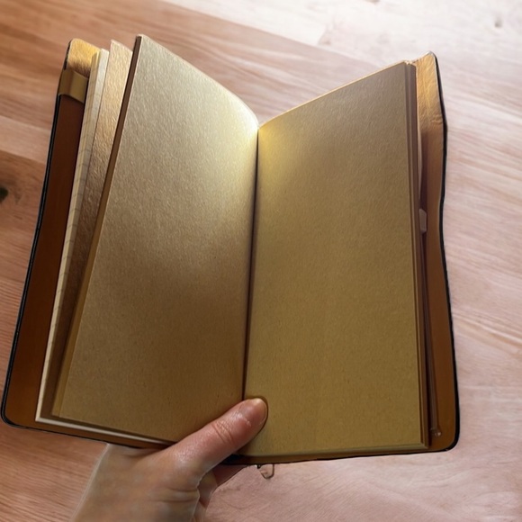 NIB Suede Navy Blue Nautical Multi Function Notebook Journal Travel Book - Picture 4 of 5